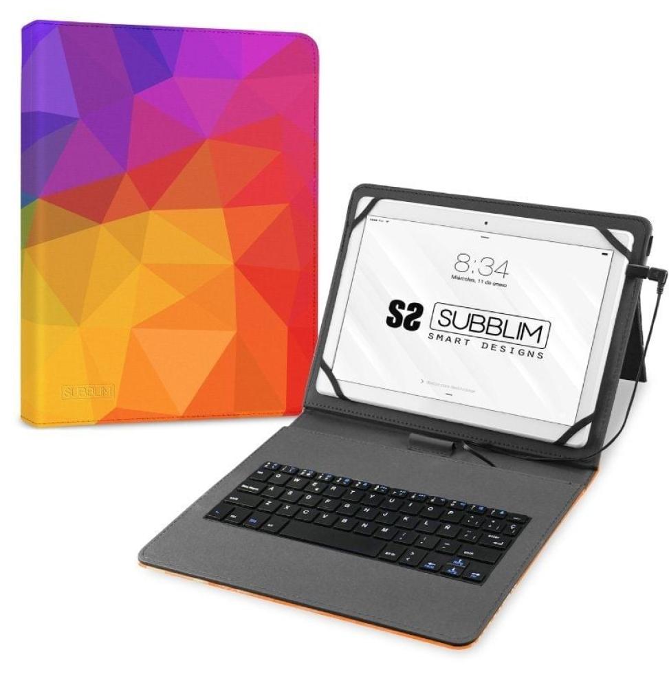 Funda con Teclado Subblim Keytab USB 11' Triángulos USB para Tablets de 11'