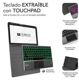 Funda con Teclado Subblim KeyTab Pro BT para Tablet iPad 10.9' 10a Gen/ Negra