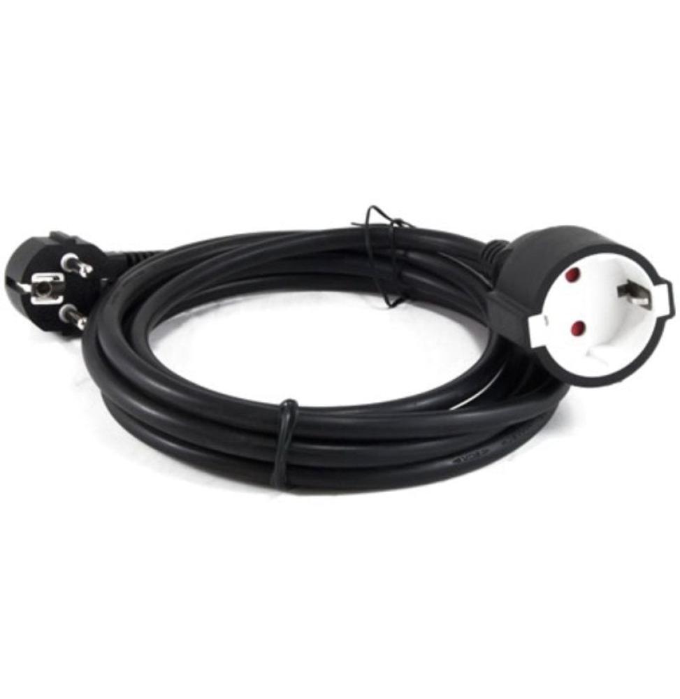 Cable Alargador de Alimentación 3GO AL3M/ CEE7 Macho - CEE7 Hembra/ 3m/ Negro