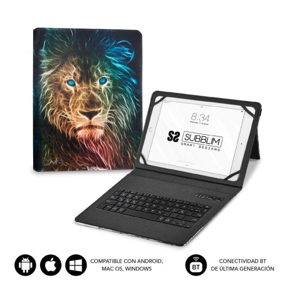 Funda con Teclado Subblim Keytab Pro Bluetooth para Tablets de 9'-11'/ León