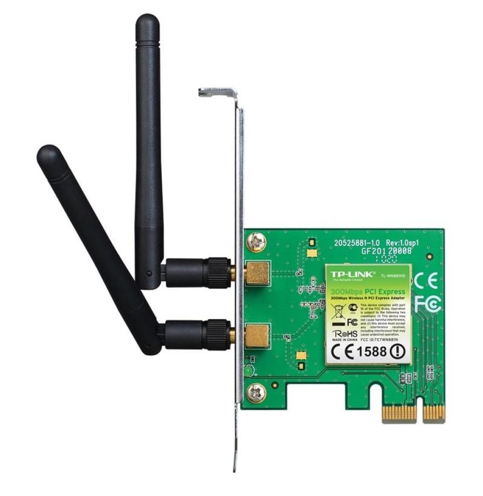 Tarjeta de red Inalámbrica-PCI Express TP-Link TL-WN881ND/ 300Mbps/ 2.4GHz