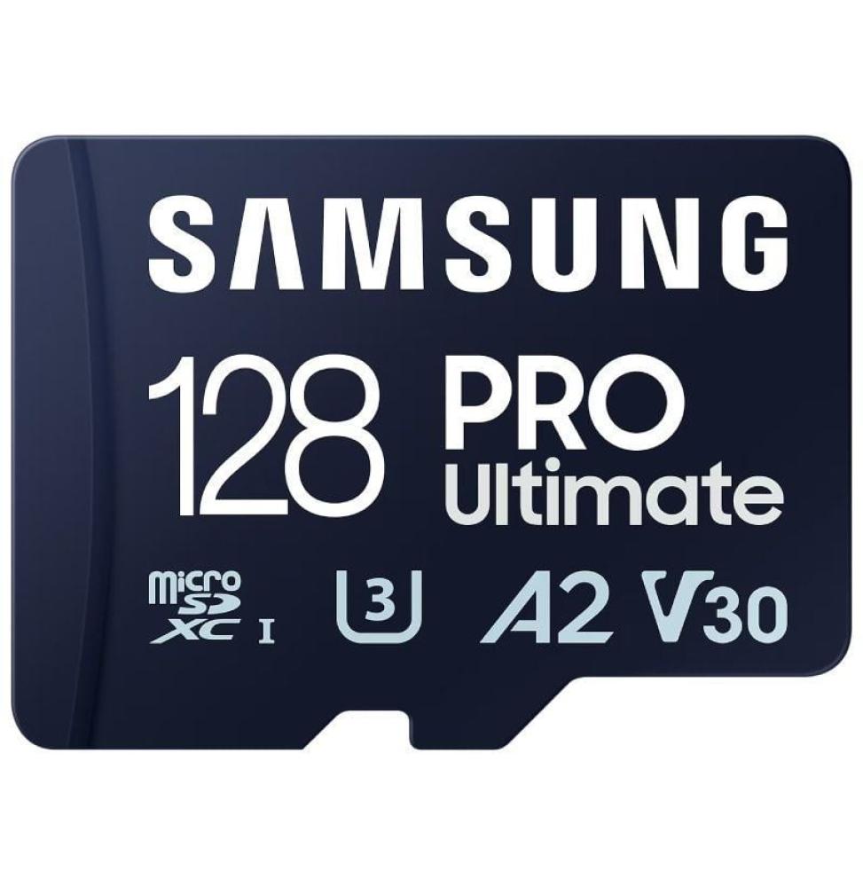 Tarjeta de Memoria Samsung Pro Ultimate 128GB microSD XC con Adaptador/ Clase 10/ 200MBs