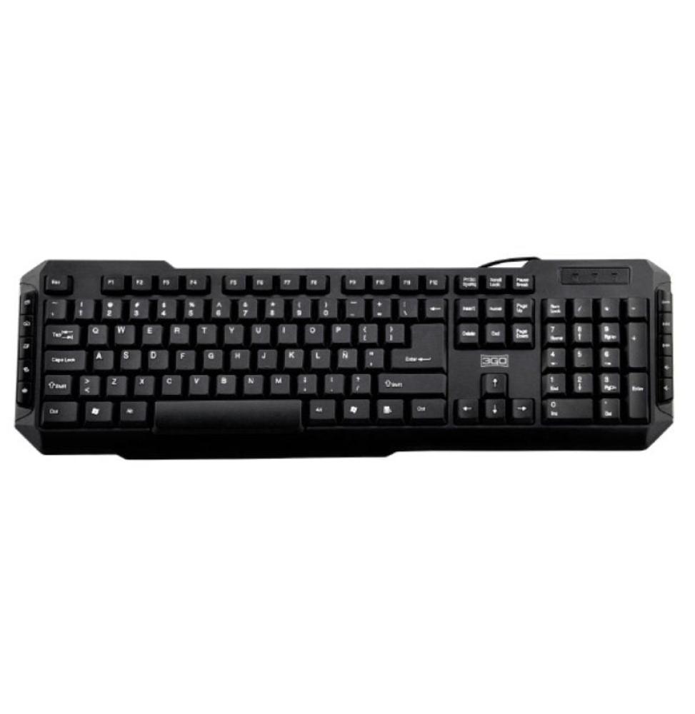 Teclado 3GO Drile PS2 KBDRILEPS2-22