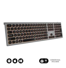 Teclado Inalámbrico Subblim Master/ Gris y Negro