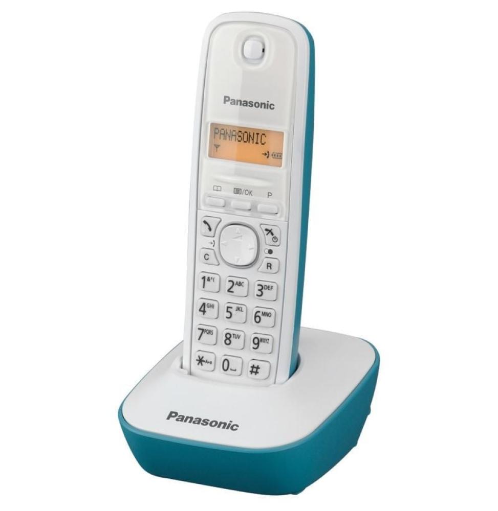 Teléfono Inalámbrico Panasonic KX-TG1611/ Blanco/ Azul