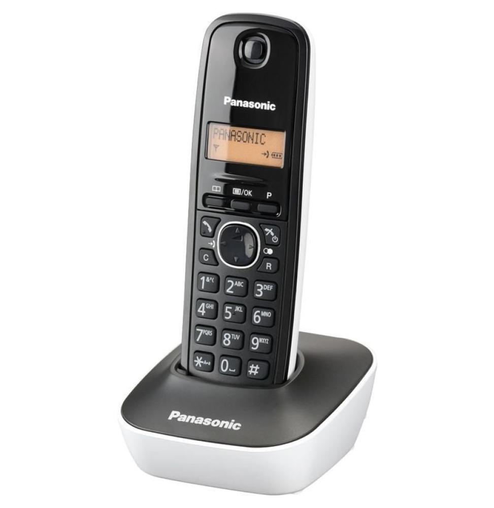 Teléfono Inalámbrico Panasonic KX-TG1611/ Negro y Blanco