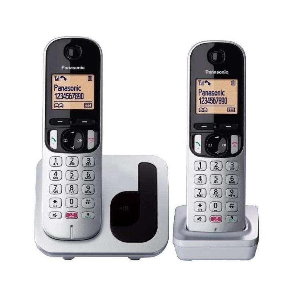 Teléfono Inalámbrico Panasonic KX-TGC252SPS/ Pack DUO/ Plata