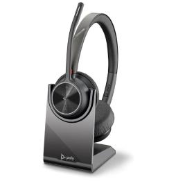 Auricular Inalámbrico Plantronics Voyager 4320 UC con Soporte de Carga/ con Micrófono/ Bluetooth/ Negro