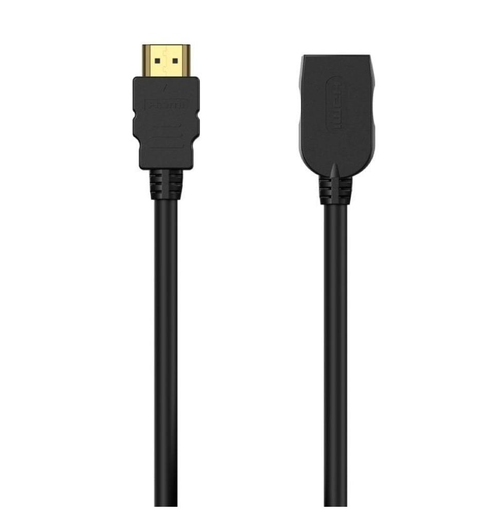 Cable Alargador HDMI Aisens A120-0544/ HDMI Macho - HDMI Hembra/ Hasta 10W/ 2250Mbps/ 1m/ Negro