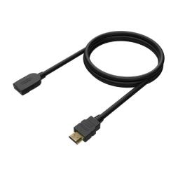 Cable Alargador HDMI Aisens A120-0545/ HDMI Macho - HDMI Hembra/ Hasta 10W/ 2250Mbps/ 2m/ Negro