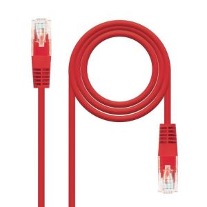 Cable de Red RJ45 UTP Nanocable 10.20.0400-L25-R Cat.6/ 25cm/ Rojo