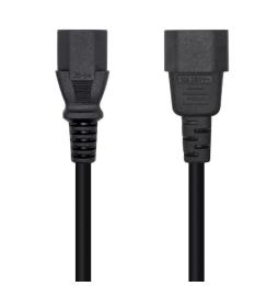 Cable Alimentación Aisens A132-0532/ IEC C13 Hembra - IEC C14 Macho/ 10m/ Negro