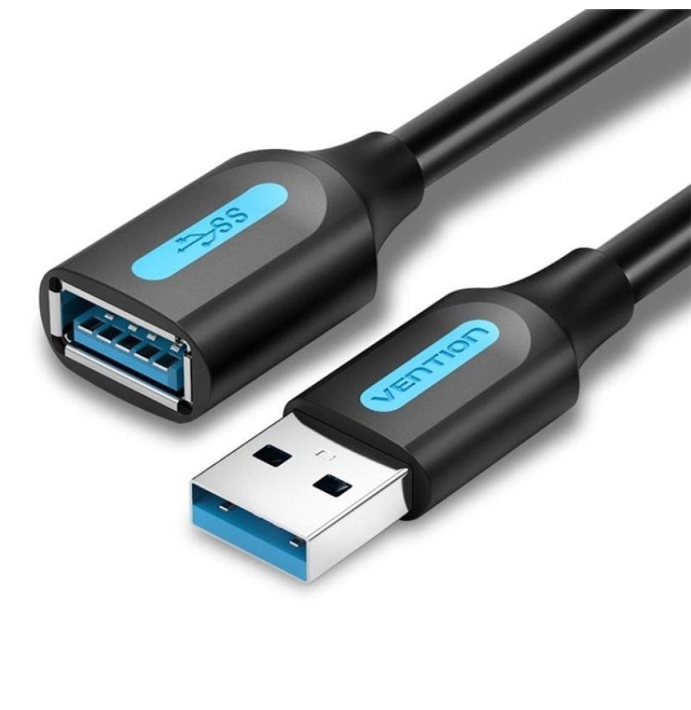 Cable Alargador USB 3.0 Vention CBHBD/ USB Macho - USB Hembra/ 5Gbps/ 50cm/ Negro