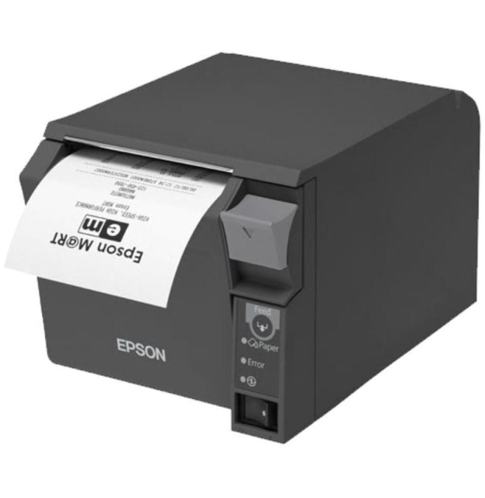 Impresora de Tickets Epson TM-T70II/ Térmica/ Ancho papel 80mm/ USB-Ethernet/ Negra