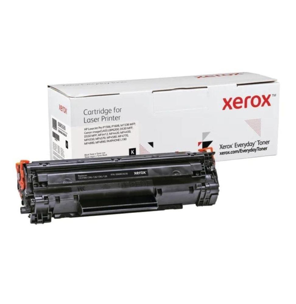 Tóner compatible Xerox 006R03630 compatible con HP CE278A/CRG-126/CRG-128/ 2100 páginas/ Negro