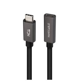 Cable Alargador USB 3.2 Nanocable 10.01.4401/ USB Tipo-C Macho - USB Tipo-C Hembra/ 1m/ Negro