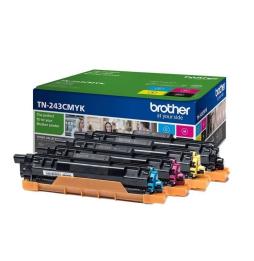 Tóner Original Brother TN-243CMYK Multipack/ Cian/ Magenta/ Amarillo/ Negro