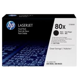 Tóner Original HP nº80X XL Alta Capacidad Multipack/ 2x Negro