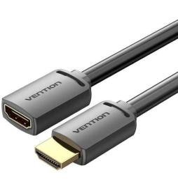 Cable Alargador HDMI 4K Vention AHCBF/ HDMI Macho - HDMI Hembra/ 50cm/ Negro