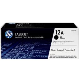 Tóner Original HP nº12A Multipack/ 2x Negro