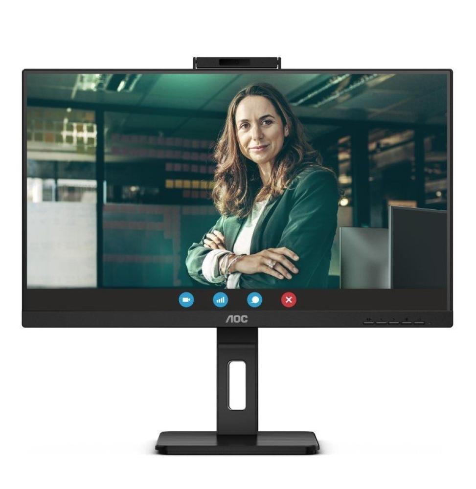 Monitor Profesional AOC 24P3CW 23.8'/ Full HD/ Webcam/ Multimedia/ Negro