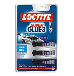 Pegamento en Tubo Loctite Super Glue-3 Mini Trio/ 3 x 1g