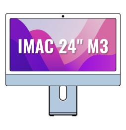 Apple iMac 24' Retina 4,5K / M3 8-Core CPU/ 8Gb/ 256Gb SSD/ 8-Core GPU/ Azul