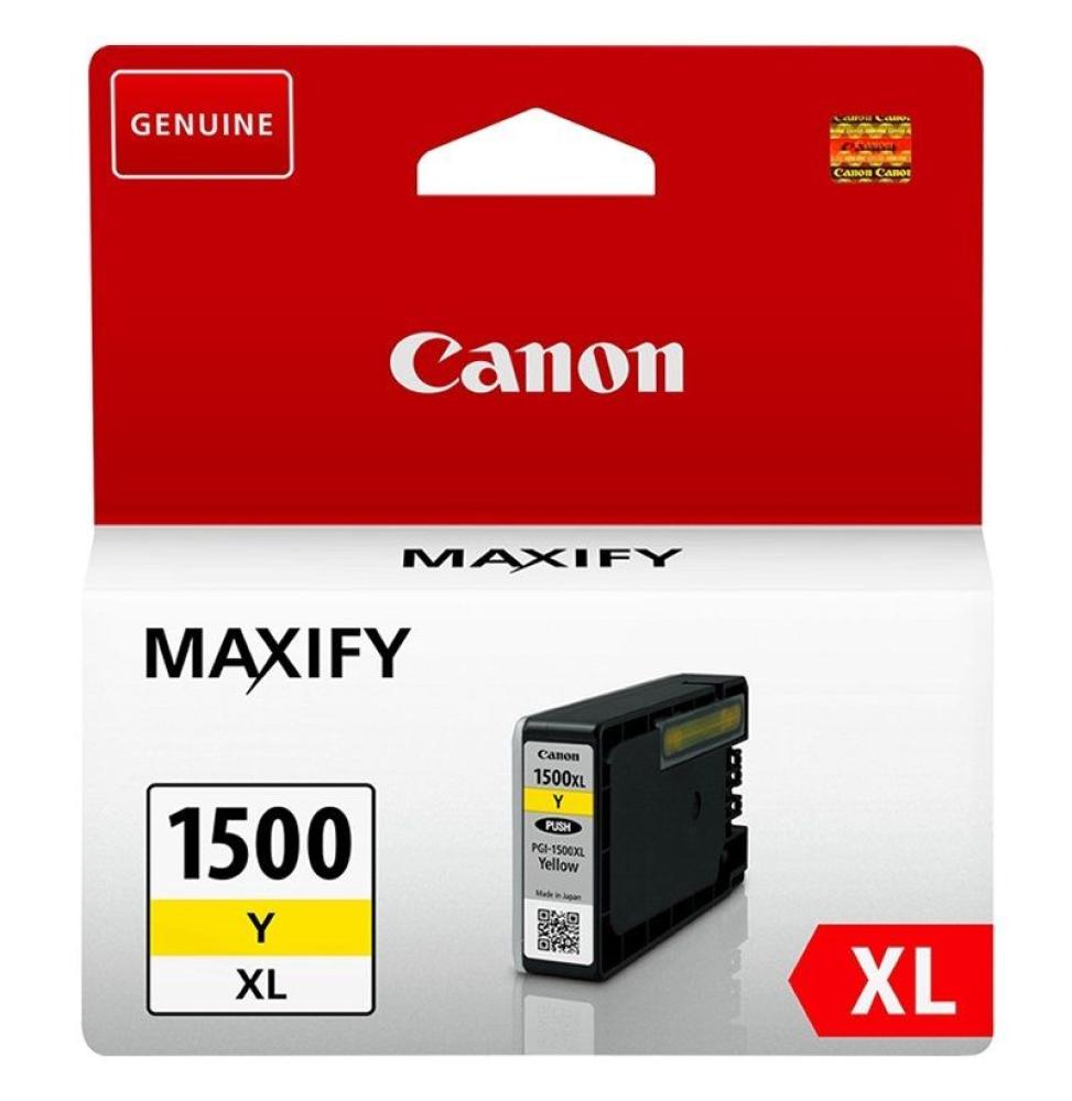 Cartucho de Tinta Original Canon PGI-1500XL Alta Capacidad/ Amarillo