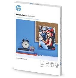 Papel Fotográfico HP Everyday Q2510A/ DIN A4/ 200g/ 100 Hojas