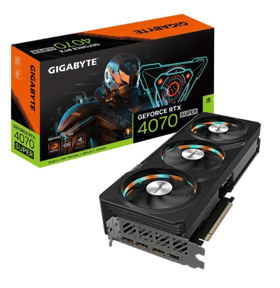 Tarjeta Gráfica Gigabyte GeForce RTX 4070 SUPER GAMING OC/ 12GB GDDR6X