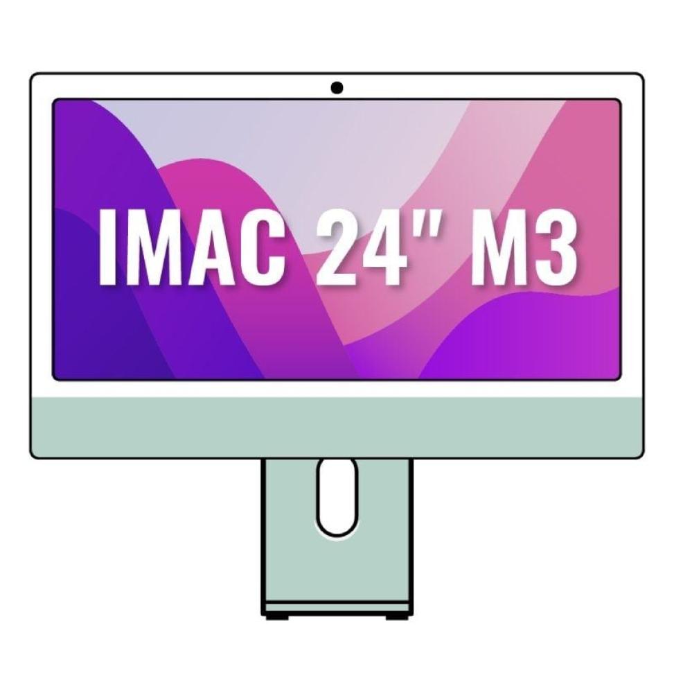 Apple iMac 24' Retina 4,5K / M3 8-Core CPU/ 8Gb/ 256Gb SSD/ 8-Core GPU/ Verde