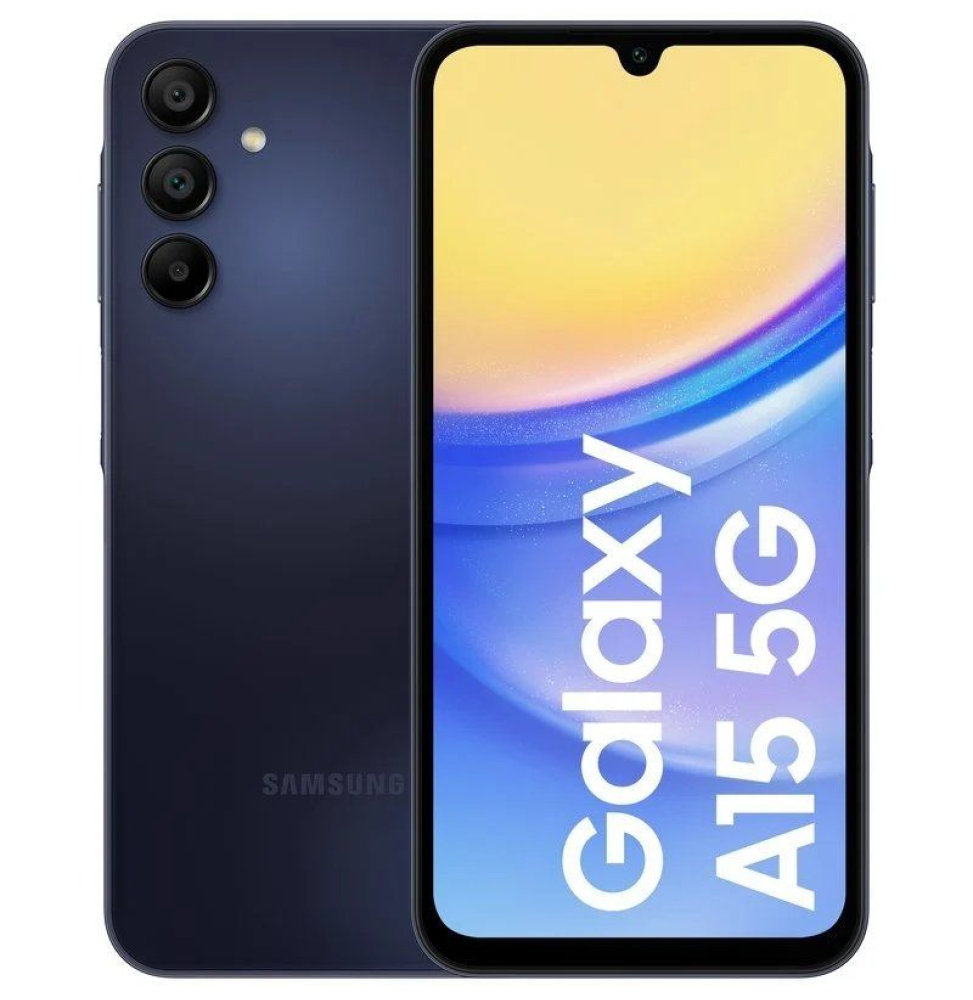 Smartphone Samsung Galaxy A15 4GB/ 128GB/ 6.5'/ 5G/ Negro Azul