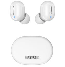 Auriculares Bluetooth Aiwa EBTW-150WTMKII con estuche de carga/ Autonomía 3h/ Blancos