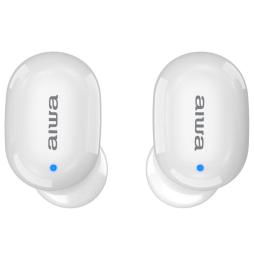 Auriculares Bluetooth Aiwa EBTW-150WTMKII con estuche de carga/ Autonomía 3h/ Blancos