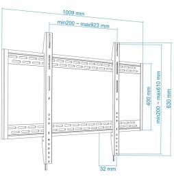 Soporte de Pared Fijo TooQ LP41130F-B para TV de 60-100'/ hasta 130kg