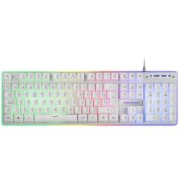 Pack Gaming Mars Gaming MCPX/ Teclado H-MECH  + Ratón Óptico + Alfombrilla/ Blanco