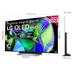 Televisor LG OLED Evo 77C34LA 77'/ Ultra HD 4K/ Smart TV/ WiFi