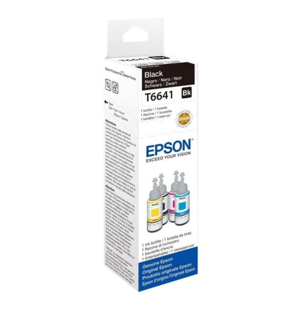 Botella de Tinta Original Epson T6641/ Negro