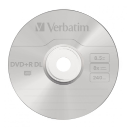 DVD+R Doble Capa Verbatim Advanced AZO 8X/ Tarrina-10uds