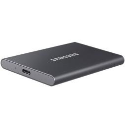 Disco Externo SSD Samsung Portable T7 1TB/ USB 3.2/ Gris