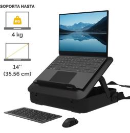 Maletín con Elevador Fellowes Breyta para Portátiles hasta 14'/ Negro