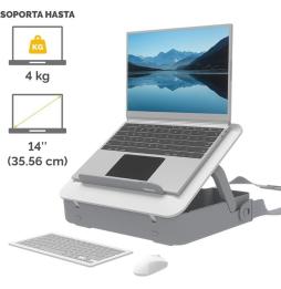 Maletín con Elevador Fellowes Breyta para Portátiles hasta 14'/ Blanco