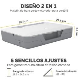 Maletín con Elevador Fellowes Breyta para Portátiles hasta 14'/ Blanco