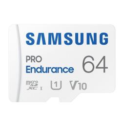 Tarjeta de Memoria Samsung Pro Endurance 64GB microSD XC con Adaptador/ Clase 10/ 100MBs