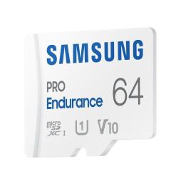 Tarjeta de Memoria Samsung Pro Endurance 64GB microSD XC con Adaptador/ Clase 10/ 100MBs