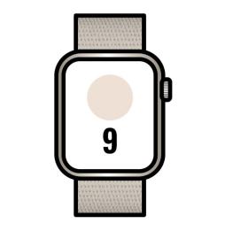 Apple Watch Series 9/ GPS/ 41mm/ Caja de Aluminio Blanco Estrella/ Correa Deportiva Loop Blanco Estrella