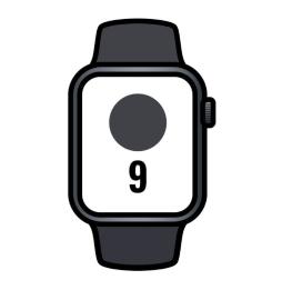 Apple Watch Series 9/ GPS/ 41mm/ Caja de Aluminio Medianoche/ Correa Deportiva Medianoche M/L