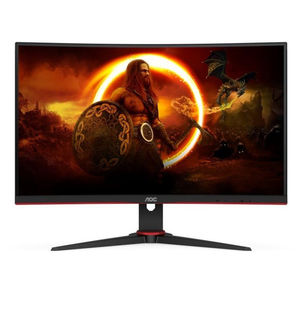 Monitor Gaming Curvo AOC C27G2ZE/BK 27'/ Full HD/ 1ms/ 240Hz/ VA/ Negro y Rojo