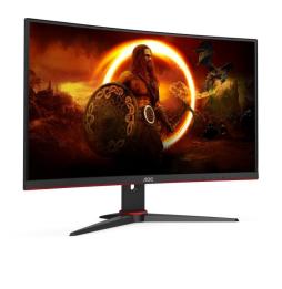 Monitor Gaming Curvo AOC C27G2ZE/BK 27'/ Full HD/ 1ms/ 240Hz/ VA/ Negro y Rojo