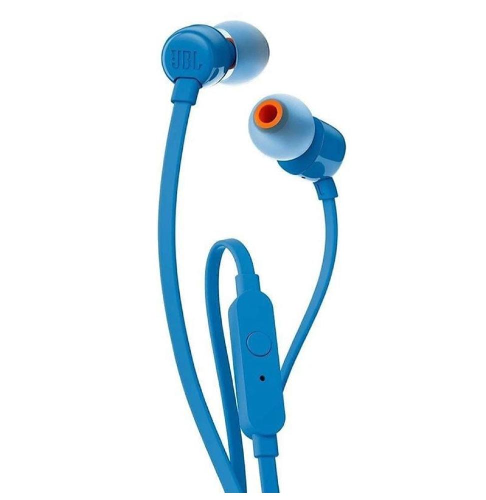 Auriculares Intrauditivos JBL Tune 110/ con Micrófono/ Jack 3.5/ Azules